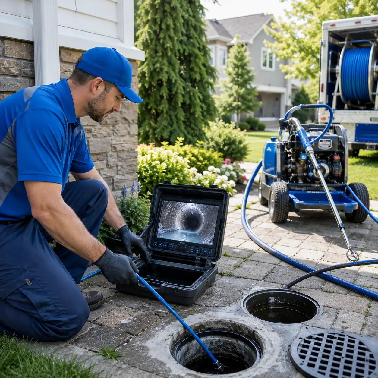 Outdoor drain cleaning professionals serving Kingston, GA